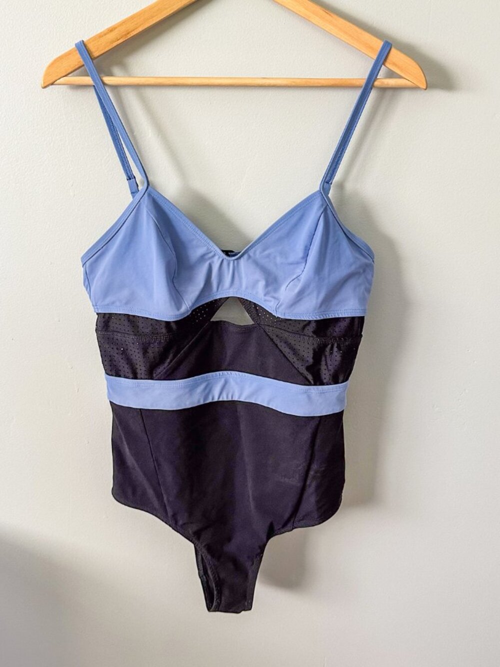 Flagpole Blue and Black Colorblock Swimsuit